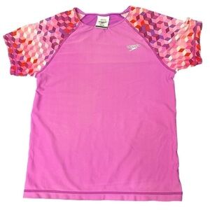SPEEDO UV Block for kids Pink/Purple M Tee